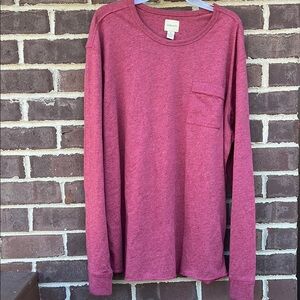 Men's Red Long Sleeve Shirt